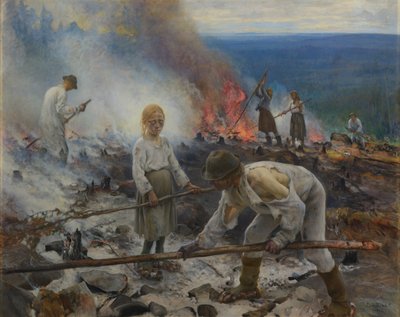 Pod jhem (Pálení křoví) od Eero Järnefelt