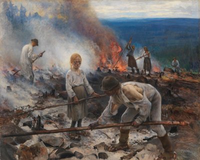 Pod jhem (Pálení křoví) od Eero Järnefelt
