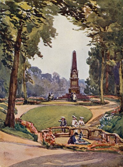Rýn: Homburg, V parku (barevná litografie) od Effie Jardine