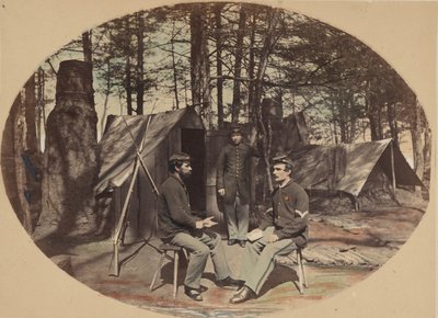 Life in Camp, velitelství 6. sboru, ca. 1864. od Egbert Guy Fowx
