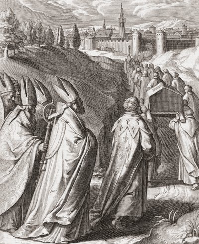 Smuteční průvod svatého Tomáše Akvinského od Egbert van Panderen