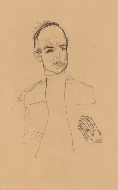 2022 NYR 20682 0724 001(egon schiele sedící chlapec se založenýma rukama portrétní studie dr oska011034) od Egon Schiele