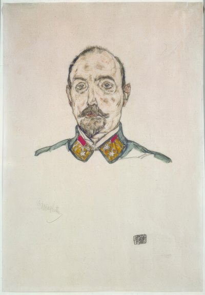 Rakouský důstojník od Egon Schiele