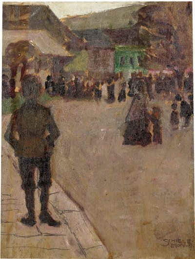 Před Leopolditagem v Klosterneuburgu, 1907 od Egon Schiele