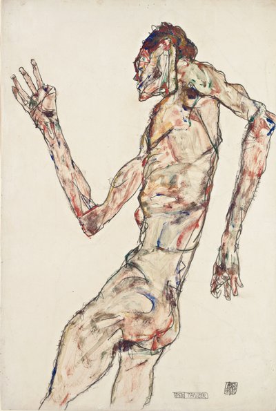 Tanečník od Egon Schiele