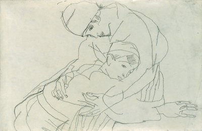 Objetí, 1914 od Egon Schiele