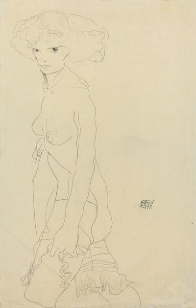 Ženský akt; Madchenakt, 1911 od Egon Schiele