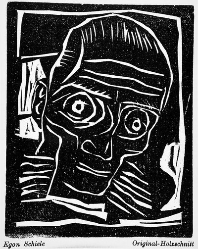 Hlava muže od Egon Schiele