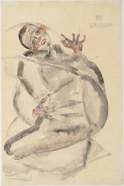 Rád vydržím pro umění a své blízké, 1912 od Egon Schiele