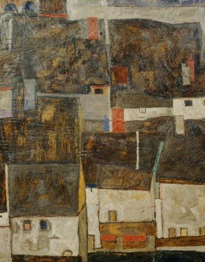 Krumau a der Moldau Krumau na Vltavě, Česká republika ... (olej na plátně) od Egon Schiele