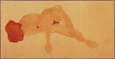Ležící ženský akt od Egon Schiele