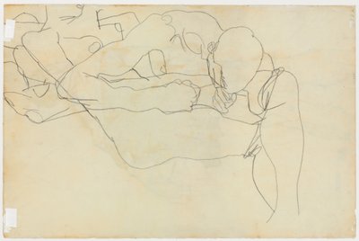 Milenci, 1913 od Egon Schiele