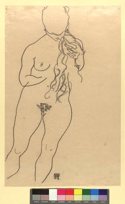 Mädchenakt od Egon Schiele