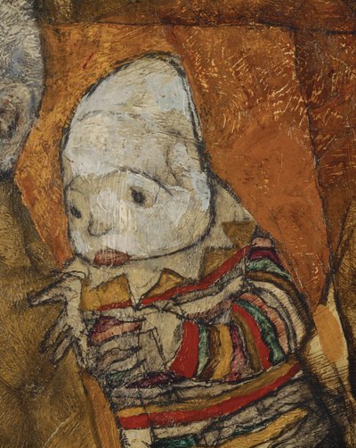 Matka se dvěma dětmi (olej na plátně) od Egon Schiele