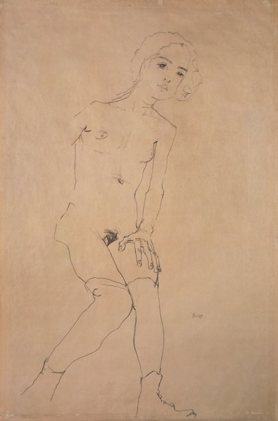 Nahá, 1910 od Egon Schiele