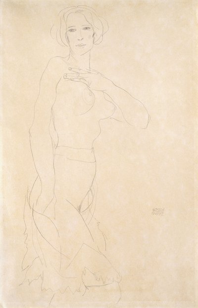 Nahá dívka, 1912 od Egon Schiele
