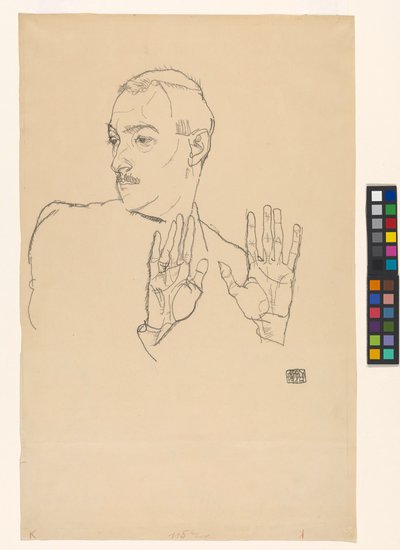 Portrét Arthura Roesslera od Egon Schiele