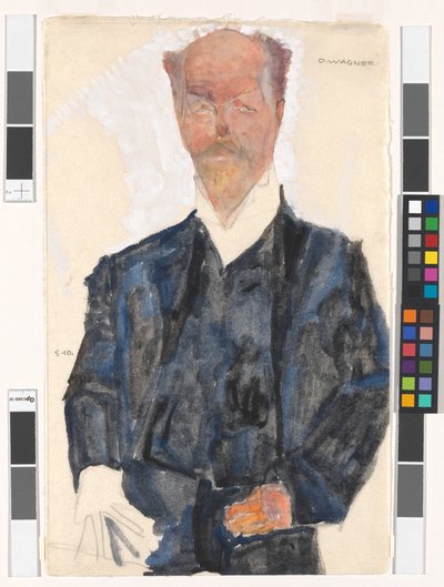 Portrét Otto Wagnera od Egon Schiele