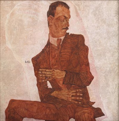 Portrét Arthura Roesslera, 1910. od Egon Schiele