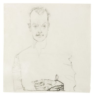 Portrét Arthura Roesslera, 1910 od Egon Schiele
