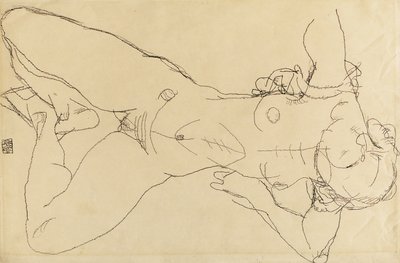 Ležící ženský akt, 1914 od Egon Schiele