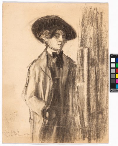 Autoportrét (?) od Egon Schiele