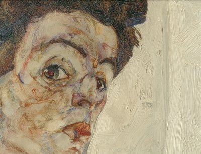 Autoportrét s ovocem v lucerně ... (olej a akvarel na plátně) od Egon Schiele