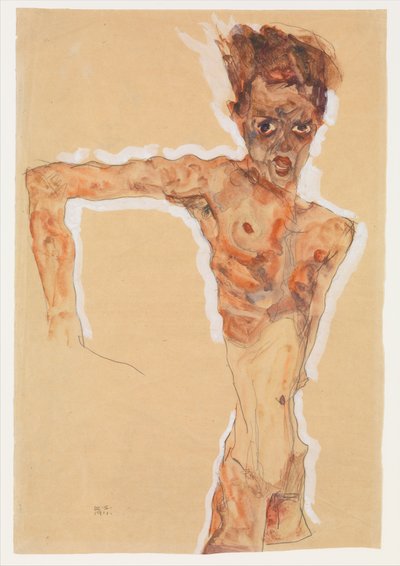 Selbstporträt od Egon Schiele