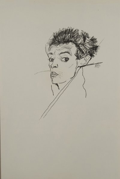 Autoportrét, 1913 od Egon Schiele