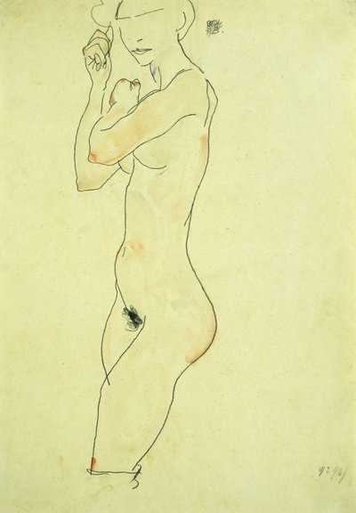 Stojící akt; Stojící akt, 1913 od Egon Schiele