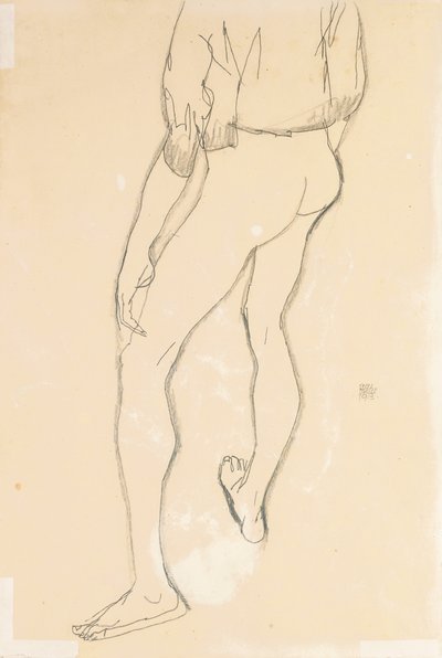 Stojící mužský akt, 1913 od Egon Schiele