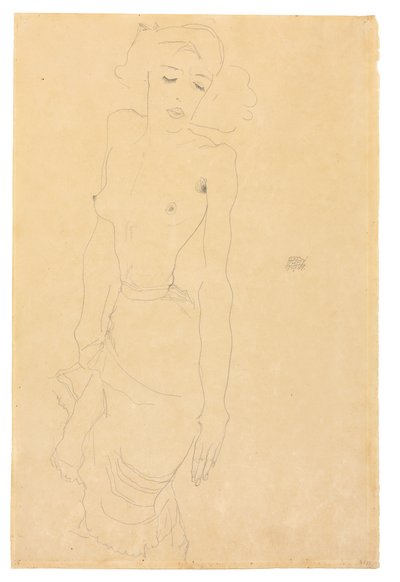Stojící žena, 1911 od Egon Schiele