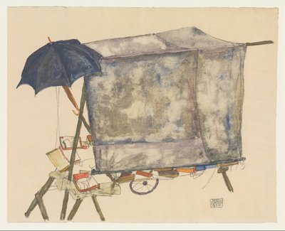Pouliční vozík od Egon Schiele