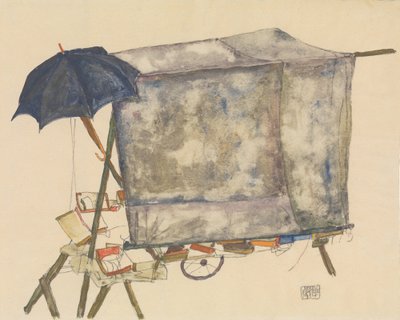 Street Cart od Egon Schiele