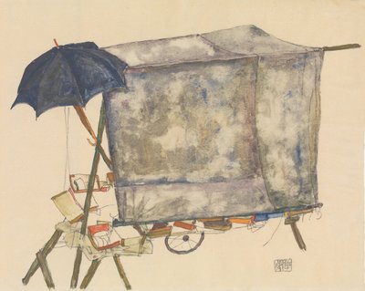 Street Cart, 1914. od Egon Schiele