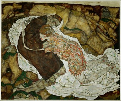 Tod und Maedchen (olej na plátně) od Egon Schiele
