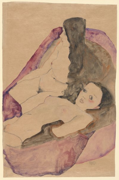 Dva ležící akty, 1911. od Egon Schiele