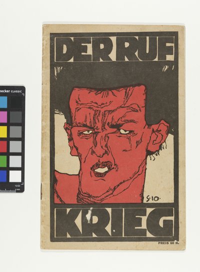 Zeitschrift "Der Ruf" - Sonderheft "Krieg" od Egon Schiele