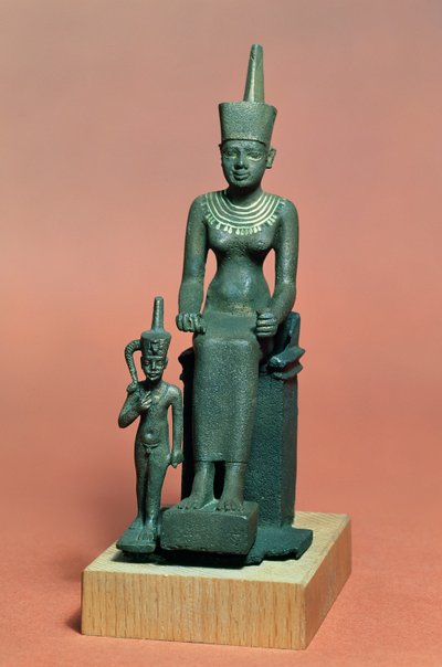 Figurky Isis a Horus (bronz) od Egyptian