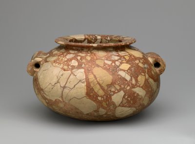 Nádoba s trubkovými držadly, cca 3600-3000 př.nl (brekcie) od Egyptian