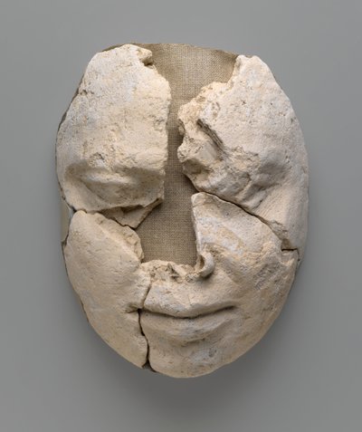 Mumiová maska muže sestávající pouze z obličeje (sádra) od Egyptian