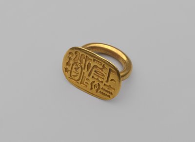 Pečetní prsten, cca 664-404 př. n. l. (zlato) od Egyptian