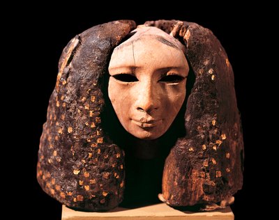 Portrét princezny, z Lisht, Říše středu, dynastie XII (dřevo) od Egyptian 12th Dynasty
