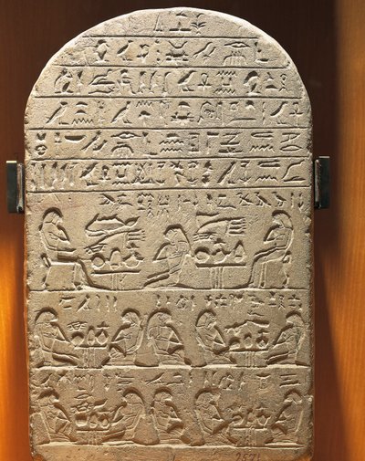 Stéla pokladníka Ty z Abydosu od Egyptian 12th Dynasty