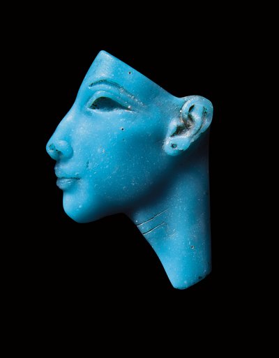 Inlay of Achnaton a Nefertiti, Nová říše, období Amarna, cca 1353-1336 př.n.l. od Egyptian 13th Dynasty