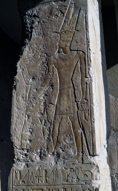 Basreliéf, Mortuární chrám královny Hatšepsut, Djeser-Djeseru (Svatyně svatých), Deir el-Bahri, Luxor, Théby (památka UNESCO) od Egyptian 18th Dynasty
