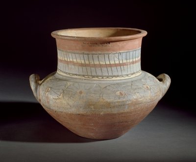 Zdobená nádoba s držadly, Amarna, 14. století před naším letopočtem (keramika) od Egyptian 18th Dynasty
