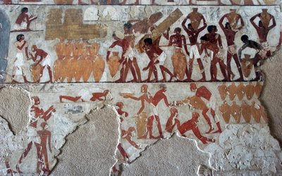 Egyptský starověk: obraz zdobící hrobku Rekhmire (TT100), vezíra z 18. dynastie od Egyptian 18th Dynasty