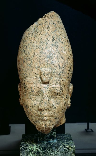 Hlava Hatšepsut (asi 1473-asi 1458 př.nl) nebo Tuthmosis II (asi 1491-asi 1479) Nová říše, asi 1479-1425 př.nl (žula) od Egyptian 18th Dynasty
