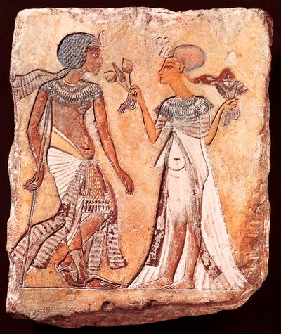 Král Smenkhkare a jeho manželka Meritaton od Egyptian 18th Dynasty